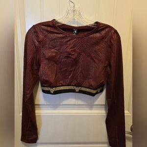 2 PIECES of Eleven by Venus Williams Wonder Woman Collab shorts and crop top